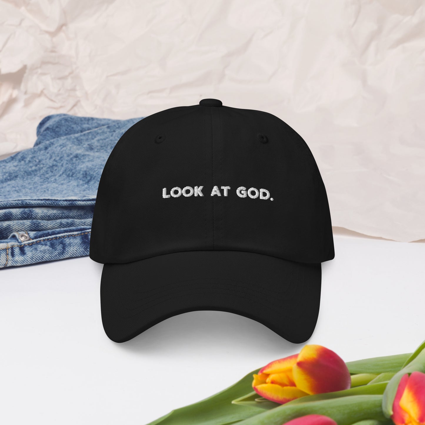 LOOK AT GOD Dad Hat